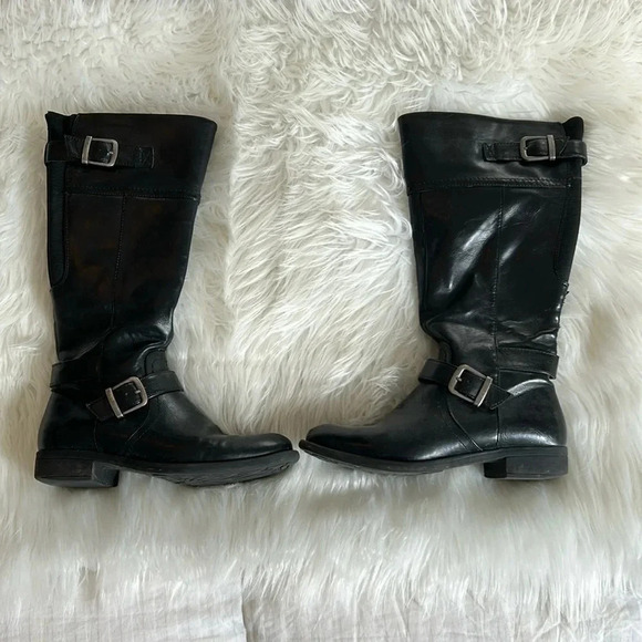 Kim Rogers Rikki Black Tall Boots Size 6 zip up - Picture 1 of 8